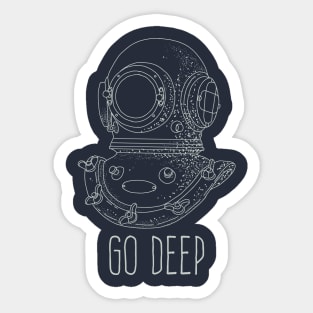 DEEP DIVING Sticker